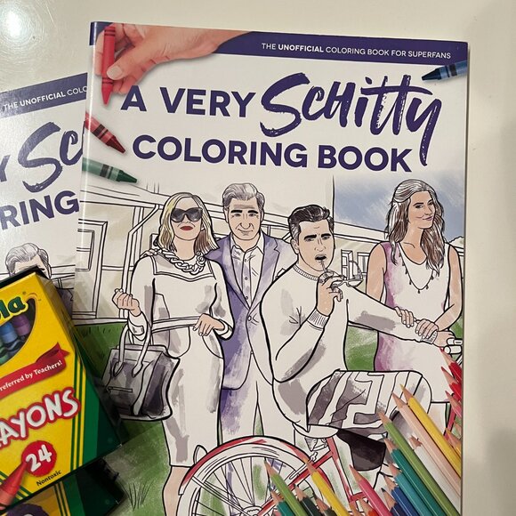 Schitt's Creek Coloring Book Bundle with Crayons and Colored Pencils (h/x) - Picture 9 of 11